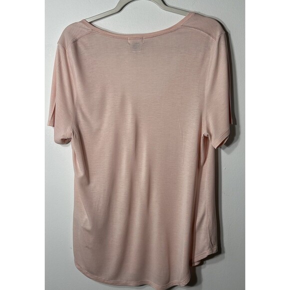 Old Navy T-Shirt Size LG Pinky Promise Relaxed Short Sleeve Rayon Top - Picture 4 of 8